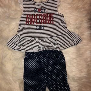 Baby girl matching two piece short set